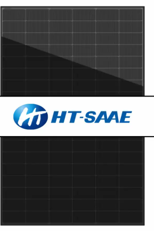 ht s 455wp n type musta bifacial lasi lasi aurinkopaneeli