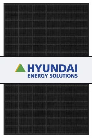 hyundai hit 460wp täysmusta lasi lasi rakenne aurinkopaneeli